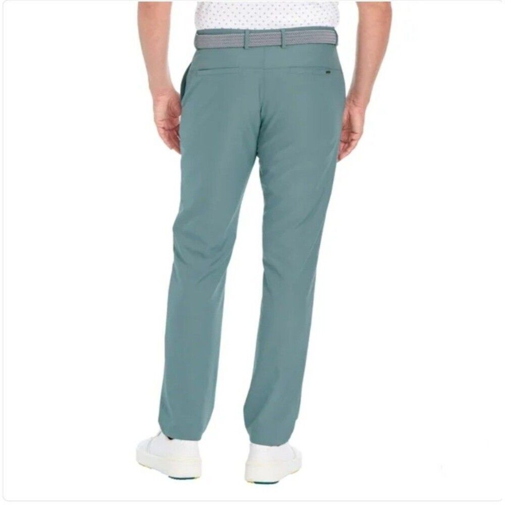 Greg Norman Men's 40x32 Luxe Performance Stretch Pants ML75 Flex Waistband Green - Picture 5 of 12
